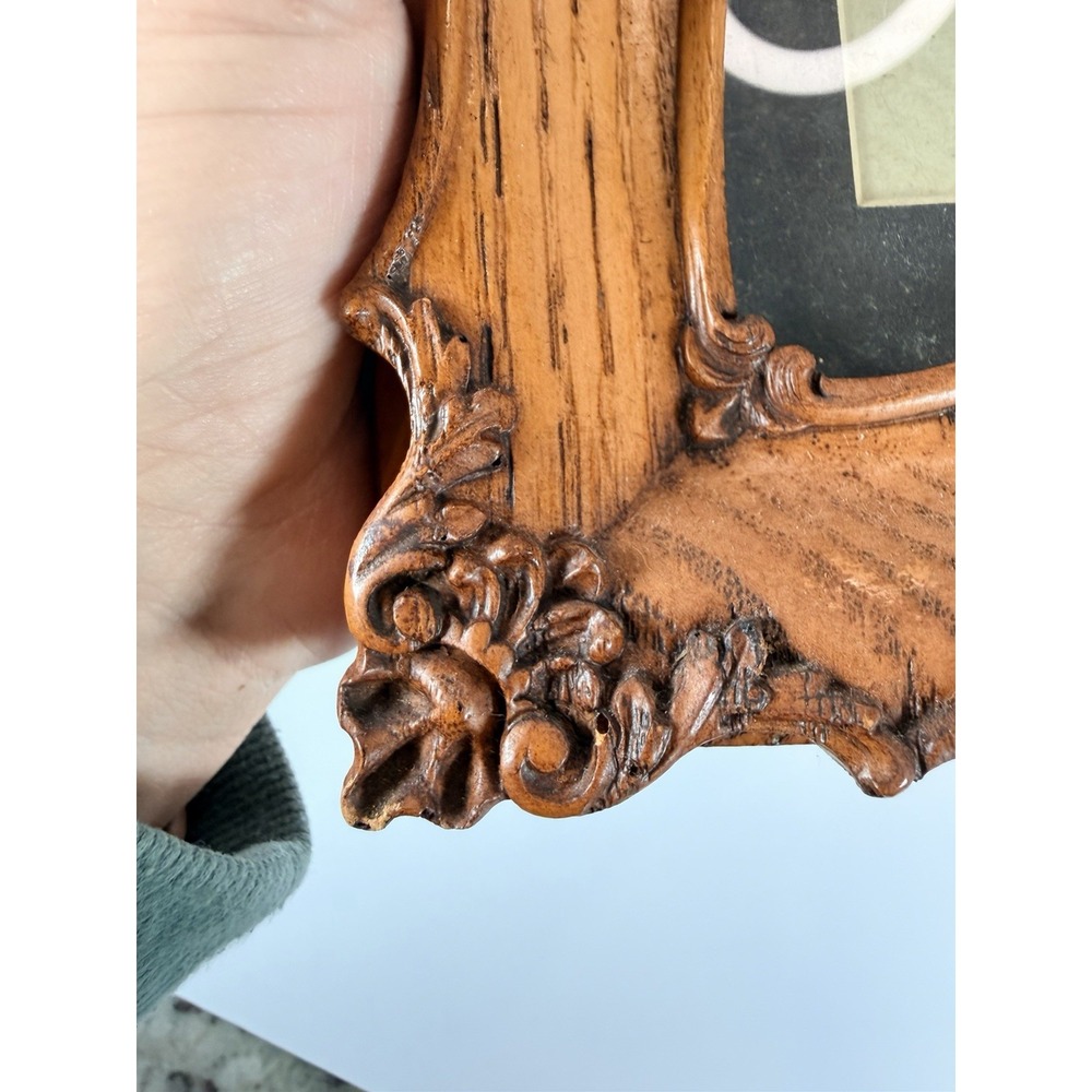 Vintage Ornate Wooden Frame‎ With Antique Photograph. Victorian Style Decor. - Picture 9 of 15